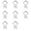 8X KU Band LNB Holder for Satellite Dishes 20mm Plastic Bracket,  for Multiple Dish Sizes 1