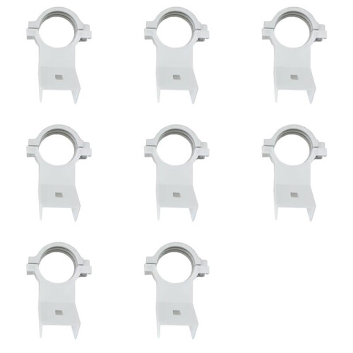 8X KU Band LNB Holder for Satellite Dishes 20mm Plastic Bracket,  for Multiple Dish Sizes