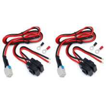 2X 4-Pin 12AWG Power Supply Cable for Radio FT-450D FT-891 TS-480 TS-590SG TS-890s IC-7000 IC-7200