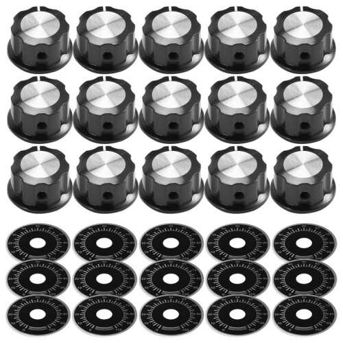 45 Sets of A03 Potentiometer Control Knobs and 0-100 Scale Plates Bakelite Knob Scale Plates Digital Potentiometer Set 1