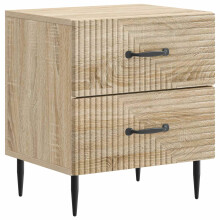 vidaXL Bedside Cabinet Sonoma Oak 43 x 34.5 x 47.5 cm Engineered Wood