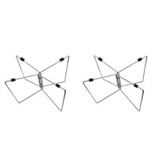 2X Camping Box Folding Stand Camping Table Shelf Cooler Stand Outdoor Accessories Portable Storage Fold Rack A