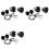 3 Set 3.5 Inch Car Midrange Speaker Base Car Horn Modified 3-Way Speaker Bracket Car 3-Way Frequency Mold Bracket 1
