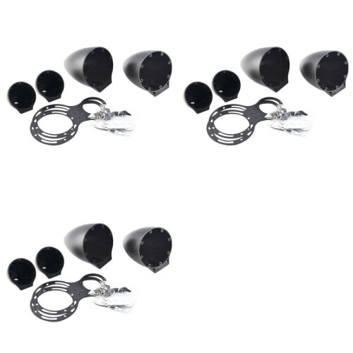 3 Set 3.5 Inch Car Midrange Speaker Base Car Horn Modified 3-Way Speaker Bracket Car 3-Way Frequency Mold Bracket