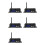 5X DMX 512 Wireless Controller Receiver Transmitter LCD Display Power Adjustable EU Plug 1
