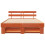 VidaXL vidaXL Bed Frame with Headboard Wax Brown 150 x 200 cm Solid Pine Wood 6
