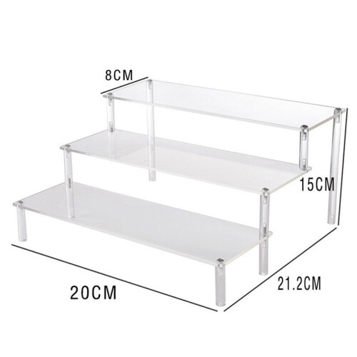 4X Acrylic Lifting Display Stand 3-Layer Perfume Tissue Display Stand Character Model Display Stand Dessert Rack 2