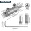 Pipe Extractor Tool Pipe Nipple Extractor Set Pipe Remover Kit Broken Pipe Thread Remover Fits 1/2" to 1" Pipe Capacity 8