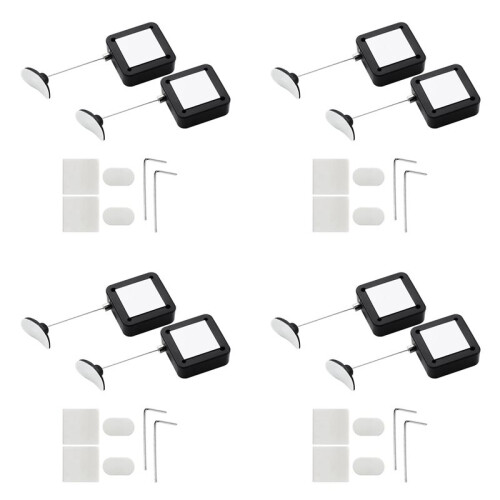 Retractable Remote Control Tethers, Remote Cable Lock , 6.6Ft /2M Remote Control Security Lock for TV and DVD 8 Pcs