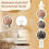 Macrame Hat Rack for Hanger Wall Display, Bohe Mia Hat Holder for Organizer Storage Decorative Wide Brim Cap - 4Pack 1