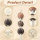 Macrame Hat Rack for Hanger Wall Display, Bohe Mia Hat Holder for Organizer Storage Decorative Wide Brim Cap - 4Pack 6