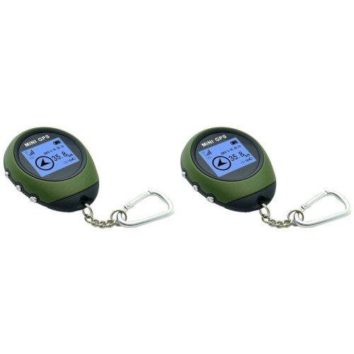 2X  GPS Navigation Receiver Tracker Logger USB Rechargeable Handheld Location Finder Tracking for Traveler