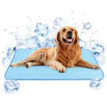 Dog Cooling Mat Reusable Large 70x100cm, Ice Silk Pet Cooling Pad Cool Touch Washable for Dogs Cats