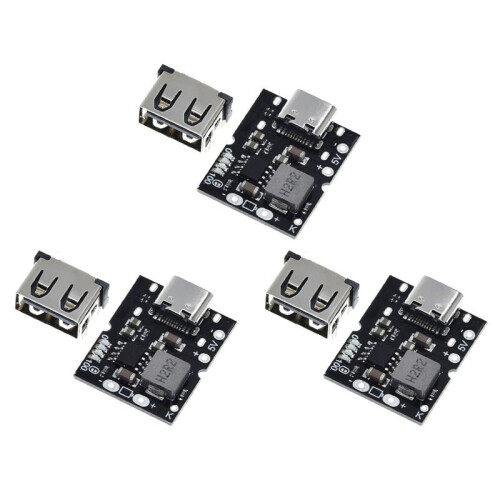 3X Type-C USB 5V 2A Boost Converter Step- Power Module Lithium Battery Charging Board DIY Charger,No Welding 1