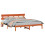 VidaXL vidaXL Bed Frame with Headboard Brown 180 x 200 cm Solid Pine wood 5