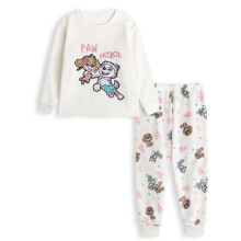 (4-5 Years) Paw Patrol Long Sleeve Long Leg Pyjama Set (Girls Off-White)