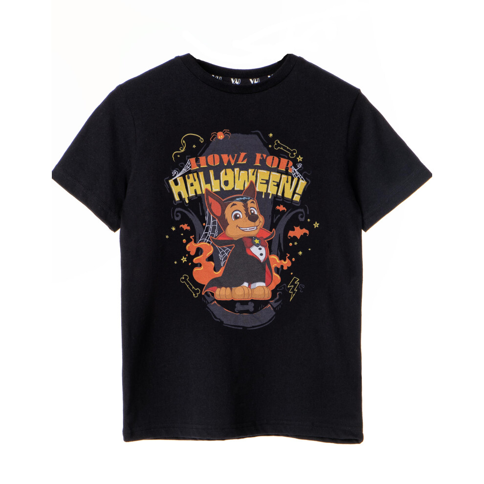 Paw Patrol (3-4 Years) Short Sleeved T-Shirt (Boys Black)