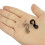 Alloy Carabiner Clip Tiny Spring Snap Hook Carabiners for Backpack Keychains Accessories(Black) 3