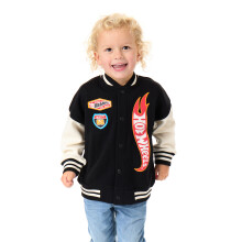 (9-10 Years) Hot Wheels Varsity Jacket (Boys Black)
