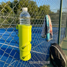 Tennis Fence Storage Bracket Multifunctional Tennis Gear Organizer Clip- Fence Rack for Net for 3 Balls 1PC