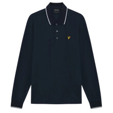 Lyle & Scott Mens Big & Tall Tipped Long Sleeve Polo Shirt