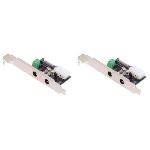 2 Set DC5.5mm 1-to-4  12V 5V Power Card Output Intelligent Control Management System Power System with PCI-E Bracket 1