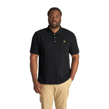 (4XL, Jet Black) Lyle & Scott Mens Big & Tall Cotton Short Sleeve Polo Shirt