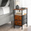 Levede Bedside Table Side Cabinet Storage Nightstand Charging Station 2 Drawers 1
