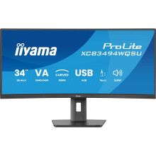 iiyama ProLite XCB3494WQSU-B1 UWQHD 34 Inches Monitor Curved Monitor Black
