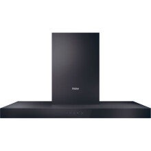 Haier HATS9CBS4B Built In 90cm 4 Speeds Chimney Cooker Hood Black A+ Rated