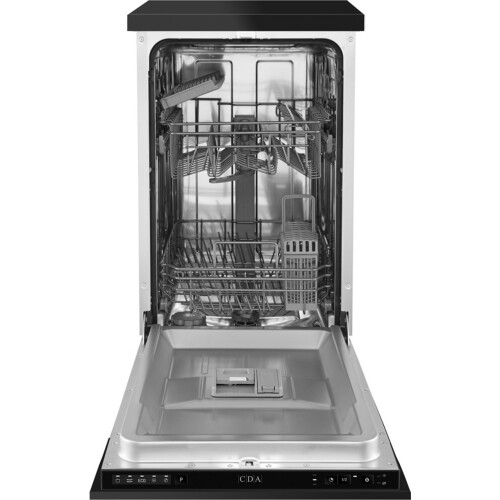 CDA CDA SCD4509 Dishwasher Slimline 45cm 9 Place Black E 1