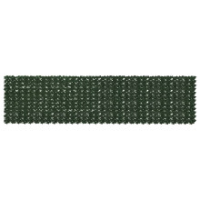 vidaXL Balcony Screen with Leaves Dark Green 400 x 100 cm