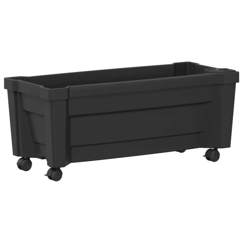VidaXL vidaXL Calypso Blumentopf mit Rädern PP Anthrazit