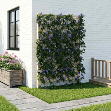 vidaXL Trellis mit Spike PP Weiß