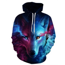(Style N,M)Fashion Men Women 3d Lion Graphic Print Hoodie Sweatshirt Pullover Top Coat