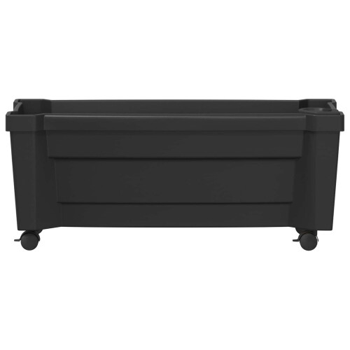 VidaXL vidaXL Calypso Blumentopf mit Rädern PP Anthrazit 2
