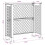 VidaXL vidaXL Mülltonnengitter Anthrazit 123 x 47 x 114 cm PP 8