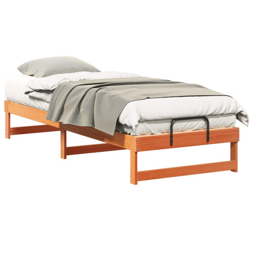 VidaXL vidaXL Bed Frame Brown 80 x 200 cm Solid Pine Wood 1