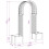 VidaXL vidaXL Rosenbogen mit Pflanzer Anthrazit 168,5 x 43 x 207 cm PP 6