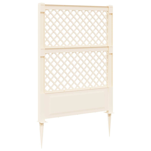 VidaXL vidaXL Trellis mit Spike PP Weiß 1