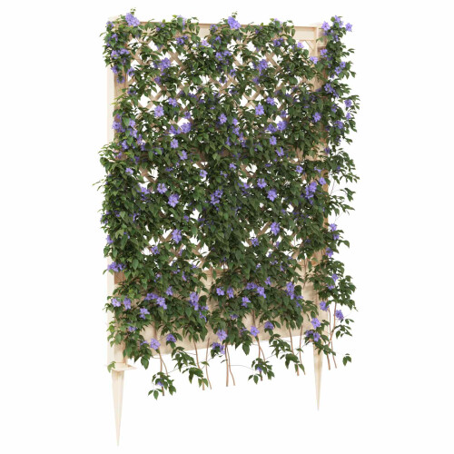 VidaXL vidaXL Trellis mit Spike PP Weiß 2