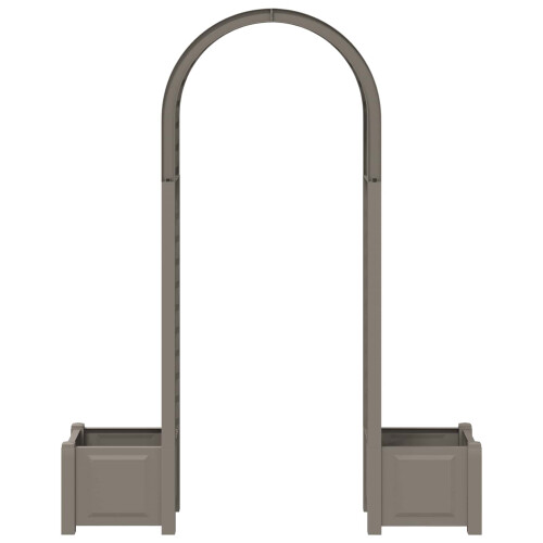 VidaXL vidaXL Rosenbogen mit Pflanzer Grau 168,5 x 43 x 207 cm PP 2