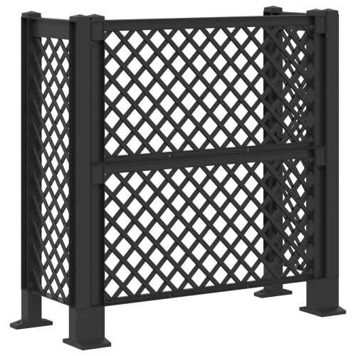 VidaXL vidaXL Mülltonnengitter Anthrazit 123 x 47 x 114 cm PP 1