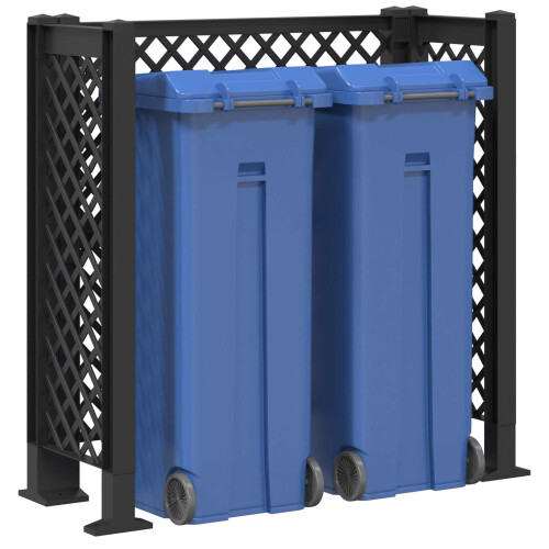 VidaXL vidaXL Mülltonnengitter Anthrazit 123 x 47 x 114 cm PP 2