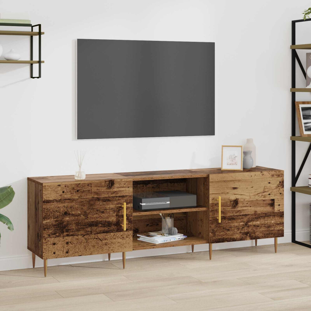 Vidaxl Tv Cabinet Old Wood 150 X 30 X 50 Cm Engineered Wood