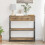 VidaXL vidaXL Console Table with Drawer Artisan oak 75 x 28 x 75 cm 4