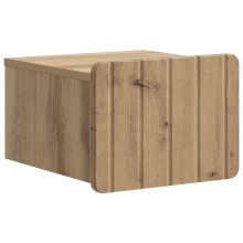 vidaXL Wall-Mounted Bedside Cabinet Artisan Oak 33 x 34.5 x 24 cm