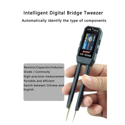 WinAPEX 101A  Intelligent Bridge Tester Tweezer Meter SMD Test Clamp for Resistors, Capacitors Diode Test Tools 2