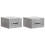 VidaXL vidaXL Wall-Mounted Bedside Cabinet with Drawer 2 pcs Concrete Grey 1
