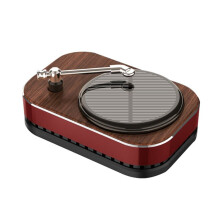 Record Player Aromatherapy Ornaments Car Perfume Car Aromatherapy Solar Chip Rotating Perfume Car Accessories Red